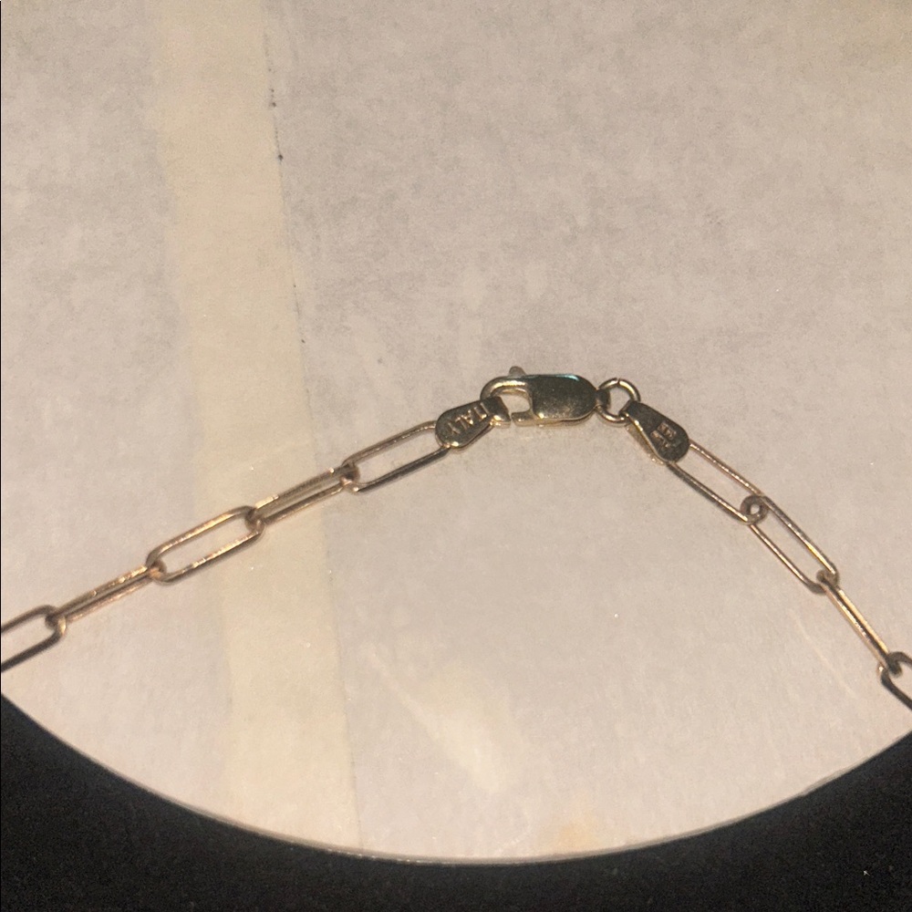 18 K Gold Paperclip Chain Necklace - Women's Jewelry (6.18 grams)💛 - Picture 7 of 14